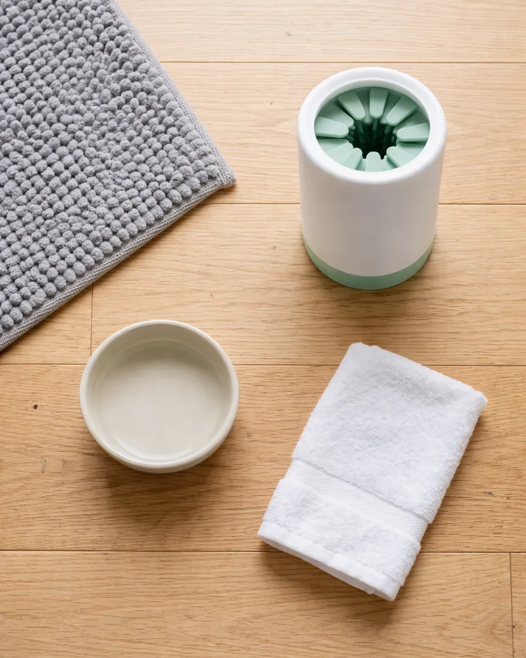 The Entry & Exit Set — flat lay showing all components