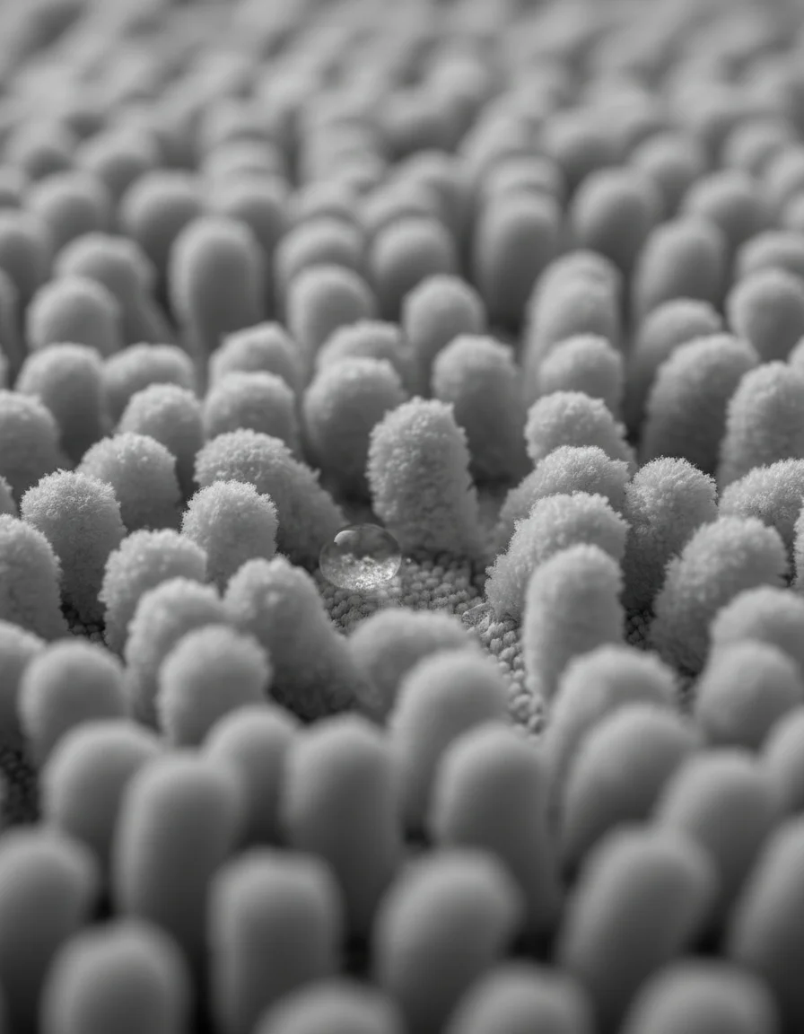 The Entry Mat — grey chenille texture detail